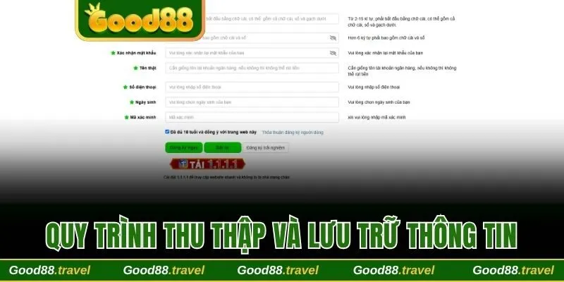 Quy trình thu thập và mã hóa dữ liệu tại Good88